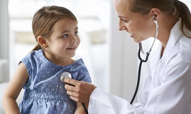 Cropped shot of an adorable young girl with her pediatrician